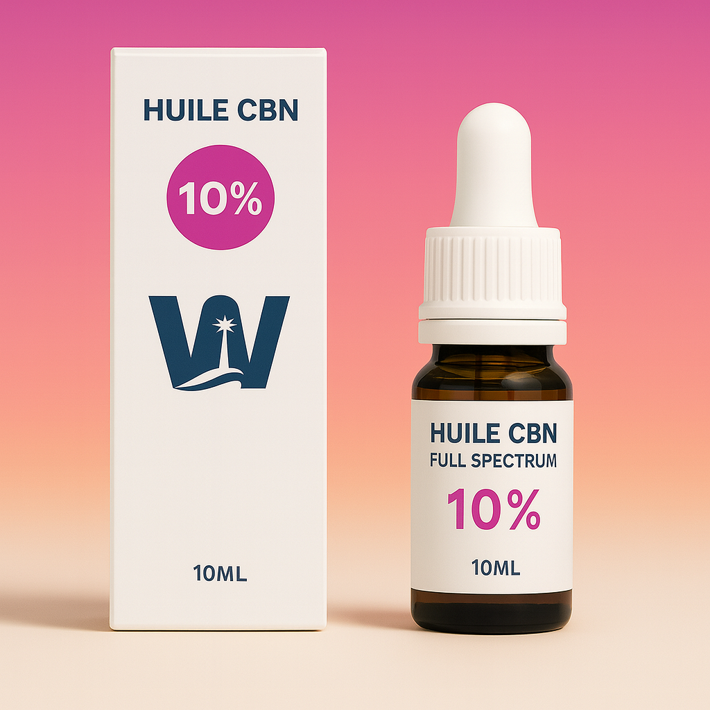 Hampefrøolie CBN 10 % + CBD 5 % + CBN 10 % + CBD 5 %.