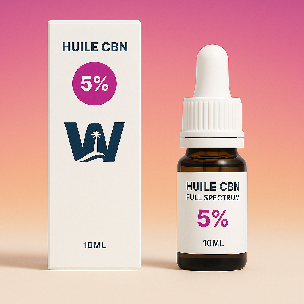 Hampefrøolie CBN 5 % + CBD 5 % + CBN 5 % + CBD 5