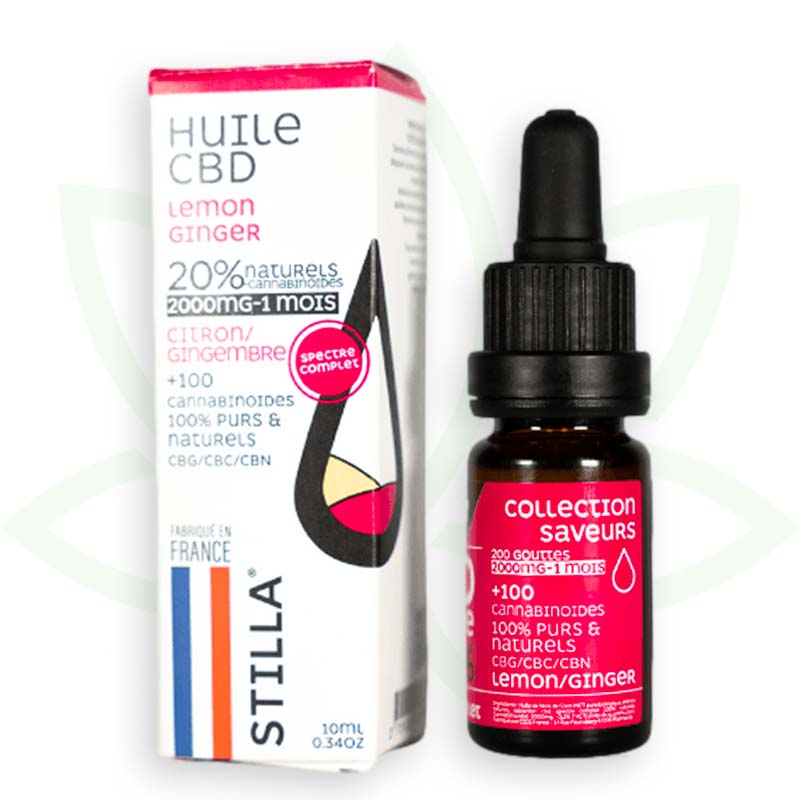 citron ingefær cbd olie 20 procent 10ml fuld spektrum stilla france mafrenchweed 6