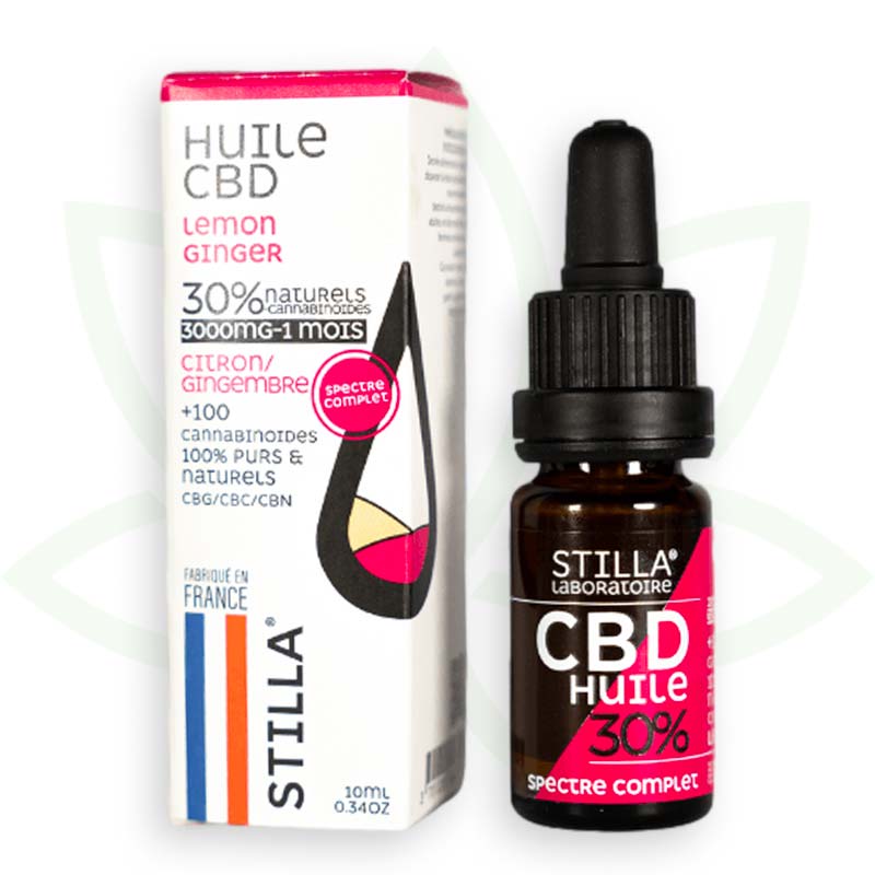 cbd olie citron ingefær 30 procent 10ml fuld spektrum stilla france mafrenchweed 7