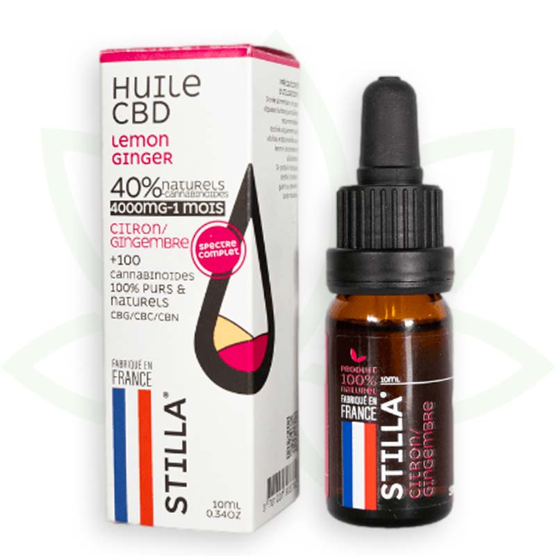 cbd olie citron ingefær 40 procent 10ml fuld spektrum stilla france mafrenchweed 11