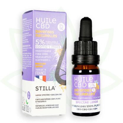 cbd natural defences oil 5 procent 10ml broad spectrum stilla france mafrenchweed 1