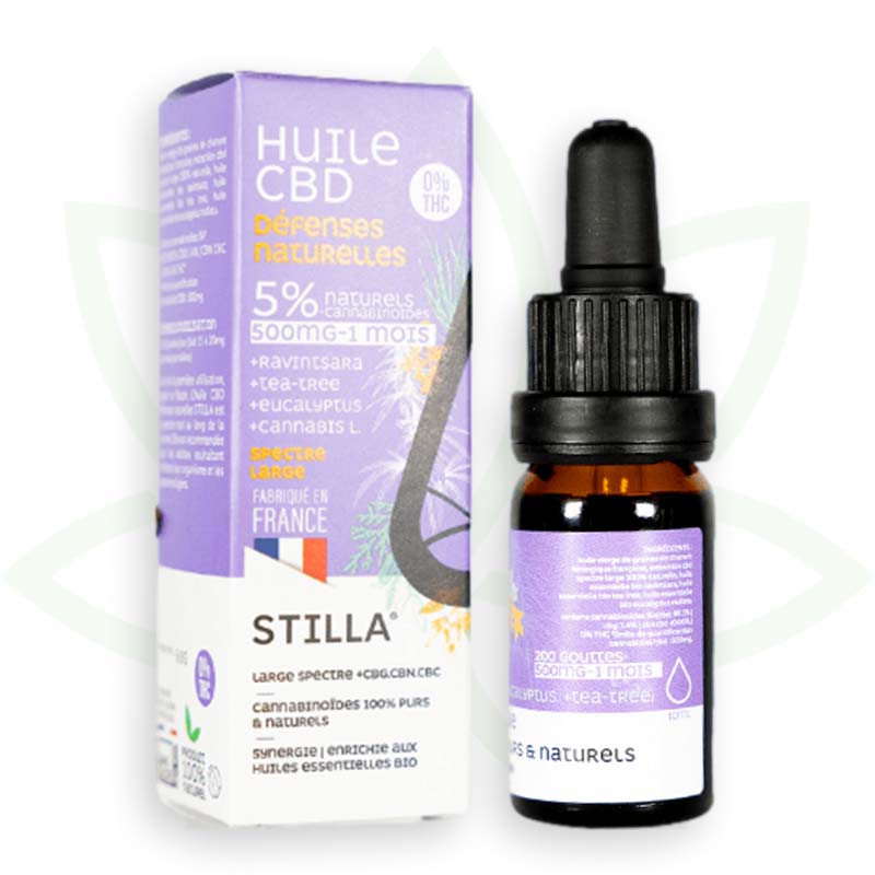 cbd natural defences oil 5 procent 10ml broad spectrum stilla france mafrenchweed 3