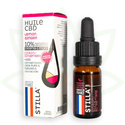cbd olie citron ingefær 10 procent 10ml fuld spektrum stilla france mafrenchweed 2