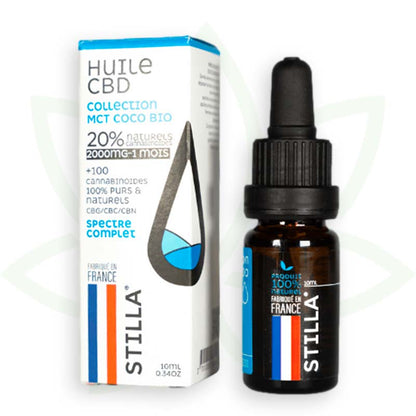 cbd olie mct kokosnød 20 procent 10ml fuld spektrum stilla france mafrenchweed 5