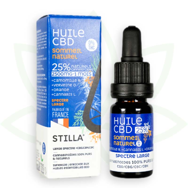 cbd olie naturlig søvn 25 procent 10ml bredt spektrum stilla france mafrenchweed 7