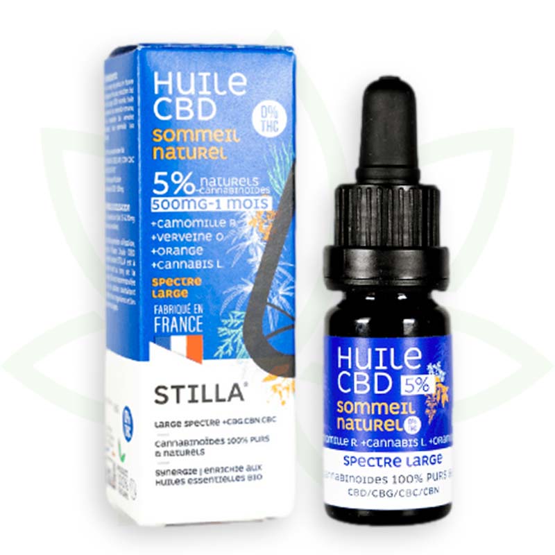 cbd olie naturlig søvn 5 procent 10ml bredt spektrum stilla france mafrenchweed 1