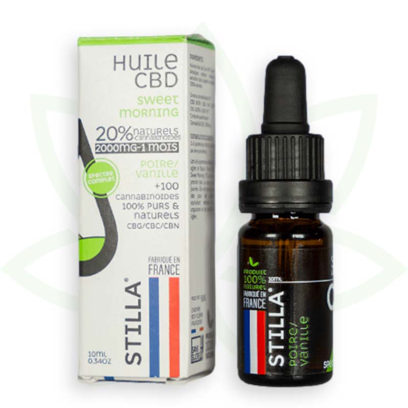 sweet morning cbd oil 20 procent 10ml full spectrum stilla france mafrenchweed 5