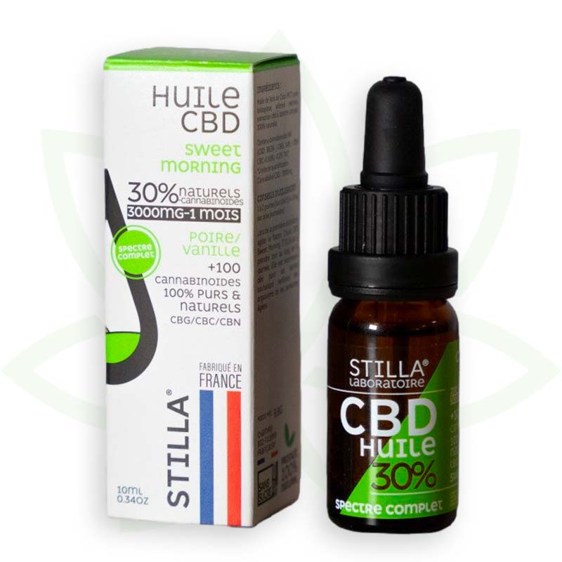 sweet morning cbd oil 30 percent 10ml full spectrum stilla france mafrenchweed 7