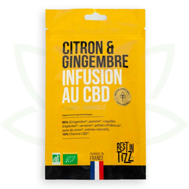 urtete cbd citron ingefær infusion cbd økologisk rest in tizz mafrenchweed 1